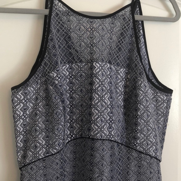 Tahari ASL multi blue mermaid dress - Picture 2 of 6